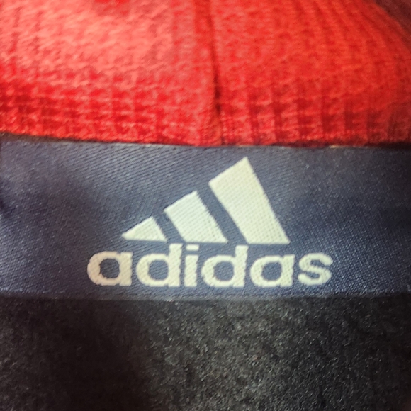 Adidas Men's Black and Red Hoodie&Pants - Picture 8 of 9
